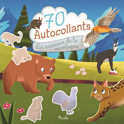 70 AUTOCOLLANTS - LES ANIMAUX DE LA MONTAGNE