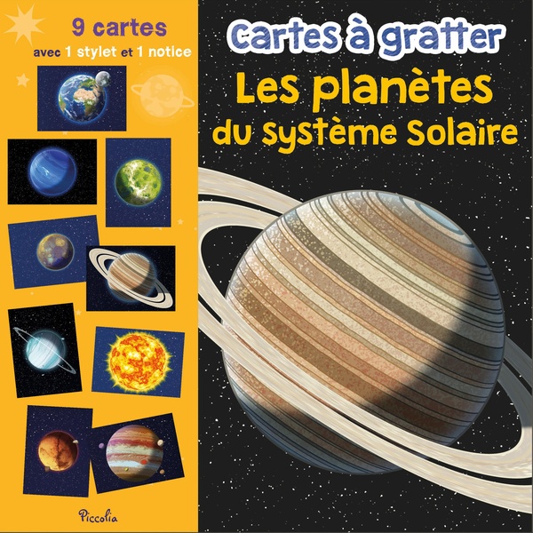 LES PLANETES DU SYSTEME SOLAIRE - CARTES A GRATTER