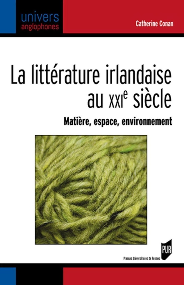 LA LITTERATURE IRLANDAISE AU XXIE SIECLE - MATIERE, ESPACE, ENVIRONNEMENT