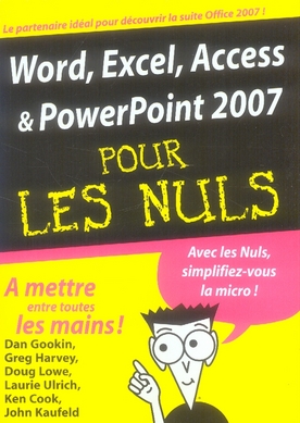 WORD, EXCEL, ACCESS, POWERPOINT 2007 MEGAPOCHE POUR LES NULS