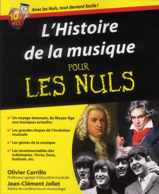 HISTOIRE DE LA MUSIQUE POUR LES NULS (L')