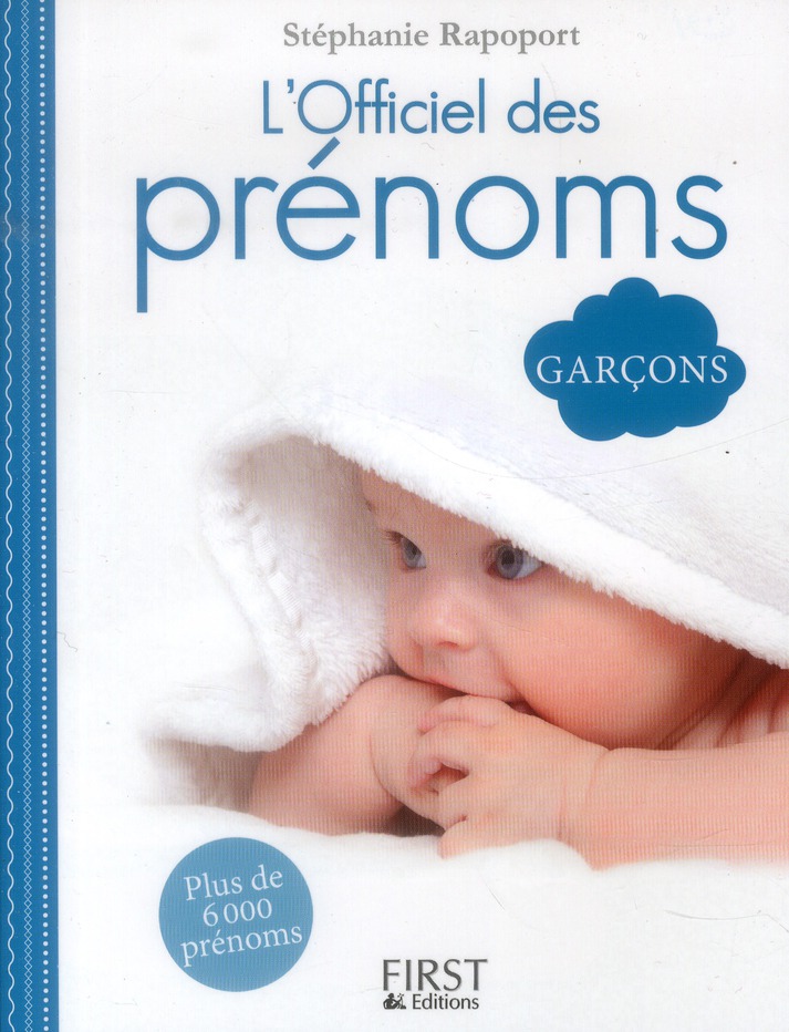 L'OFFICIEL DES PRENOMS - SPECIAL GARCONS
