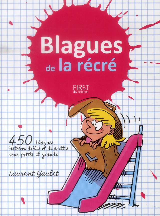 BLAGUES DE LA RECRE - 450 BLAGUES, HISTOIRES DROLES ET DEVINETTES POUR PETITS ET GRANDS