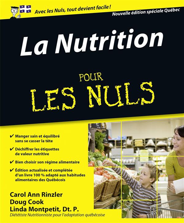 NUTRITION POUR LES NULS 2ED -SPECIAL QUEBEC-