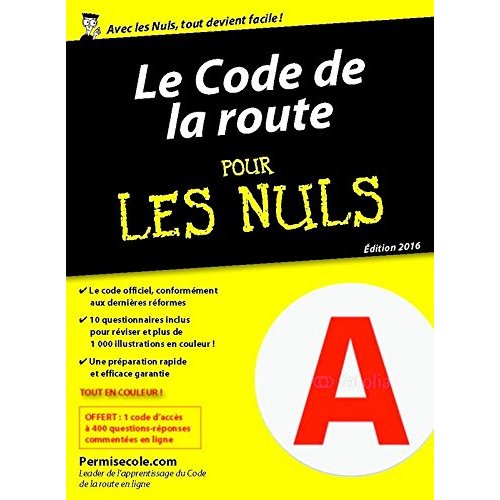 LE CODE DE LA ROUTE 2016 POCHE POUR LES NULS