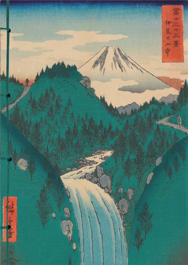 CARNET HAZAN MONTAGNE DANS L'ESTAMPE JAPONAISE 12 X 17 CM (PAPETERIE)