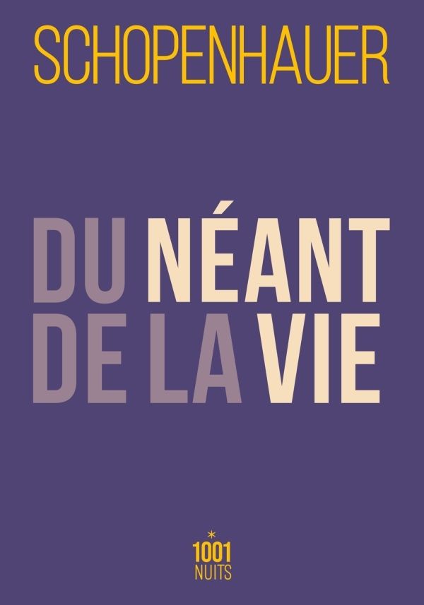 DU NEANT DE LA VIE