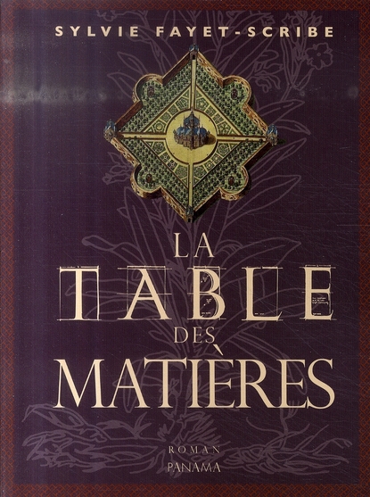 LA TABLE DES MATIERES