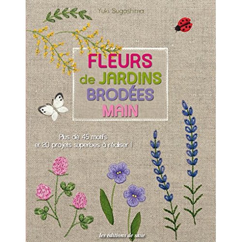 FLEURS DE JARDINS BRODEES MAIN