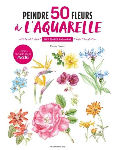 PEINTRE 50 FLEURS A L'AQUARELLE