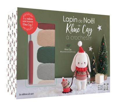 COFFRET LAPIN DE NOEL DE KHUC CAY A CROCHETER