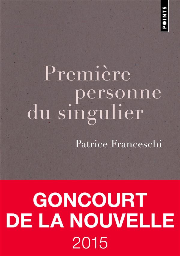 PREMIERE PERSONNE DU SINGULIER