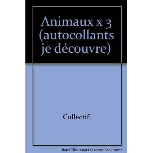 ANIMAUX X 4 (AUTOCOLLANTS JE DECOUVRE)