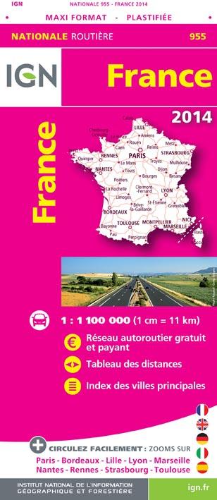 **955 FRANCE MAXI FORMAT PLASTIFIEE 2014