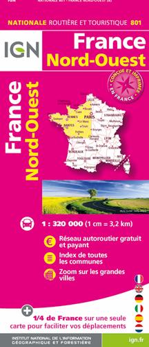 801 FRANCE NORD-OUEST RECTO/VERSO