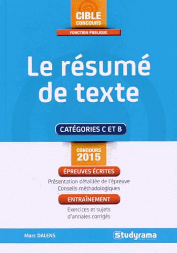 LE RESUME DE TEXTE