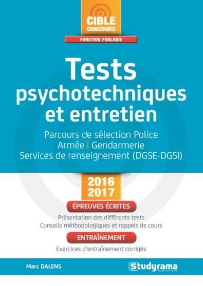 TESTS D'APTITUDES PSYCHOTECHNIQUES ET DE PERSONNALITE