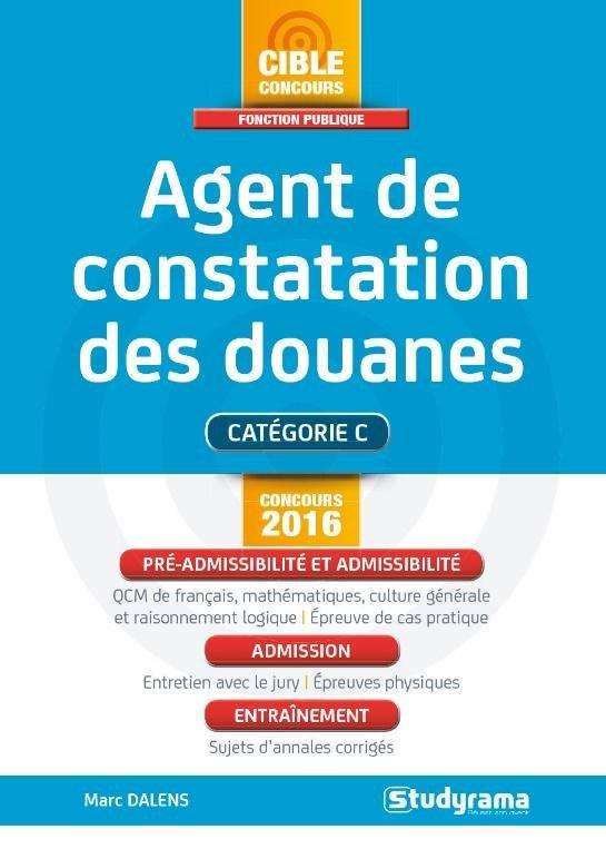 AGENT DE CONSTATATION DES DOUANES 2016