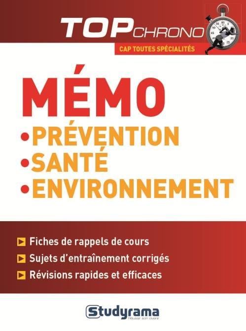 MEMO PREVENTION SANTE ENVIRONNEMENT (PSE)