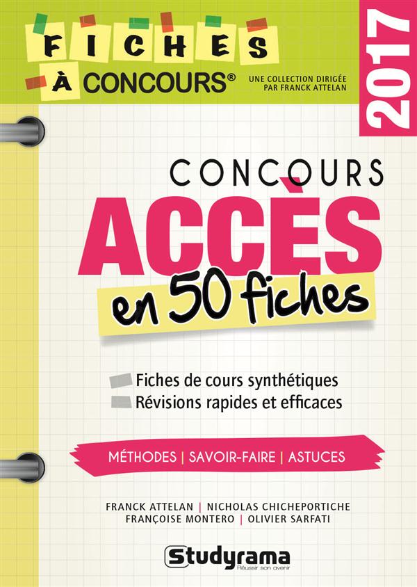 CONCOURS ACCES EN 50 FICHES 2017