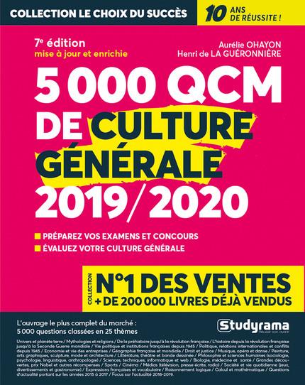 5000 QCM DE CULTURE GENERALE 2019-2020