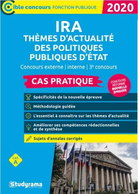 IRA THEMES D'ACTUALITE DES POLITIQUES PUBLIQUES D'ETAT 2020 TOUT-EN-UN