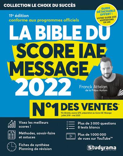 LA BIBLE DU SCORE IAE MESSAGE 2022 - 11E EDITION