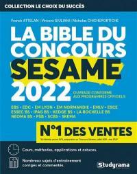 LA BIBLE DU CONCOURS SESAME 2022