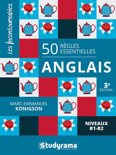 CIBLE CONCOURS FONCTION PUBLIQUE - 50 REGLES ESSENTIELLES  ANGLAIS - NIVEAUX B1-B2