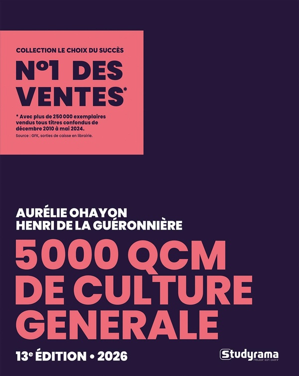LE CHOIX DU SUCCES - 5000 QCM DE CULTURE GENERALE 2025-2026 - 13E EDITION