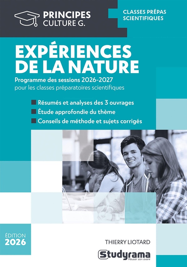 PRINCIPES - EXPERIENCES DE LA NATURE - THEME DE L'ANNEE PREPA SCIENTIFIQUE 2026-2027