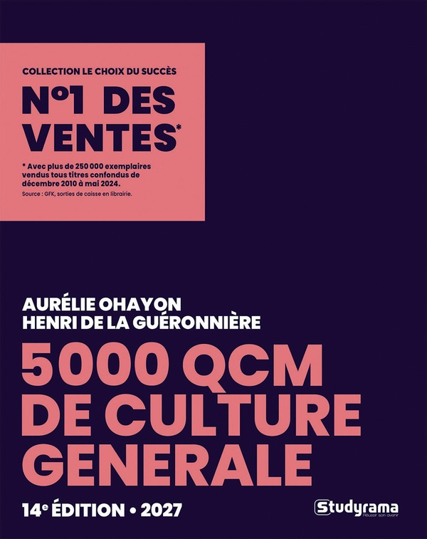 LE CHOIX DU SUCCES - 5000 QCM DE CULTURE GENERALE 2027
