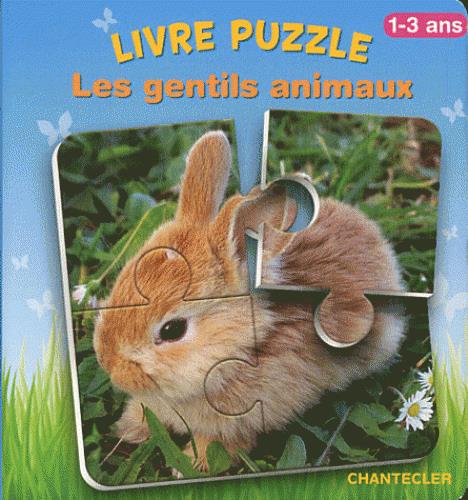 LIVRE PUZZLE - LES GENTILS ANIMAUX (1-3 ANS)