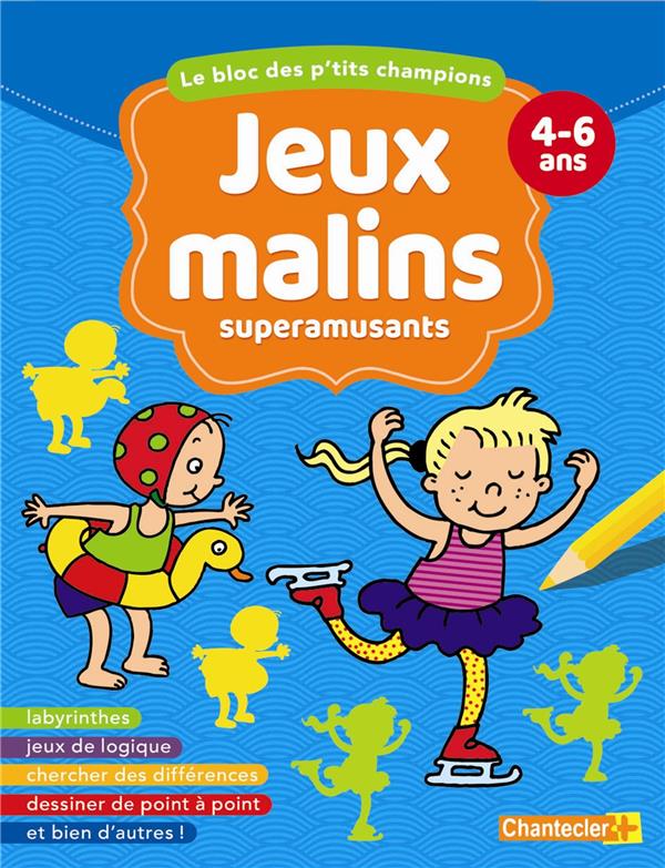 BLOC JEUX MALINS SUPERAMUSANTS 4-6 ANS