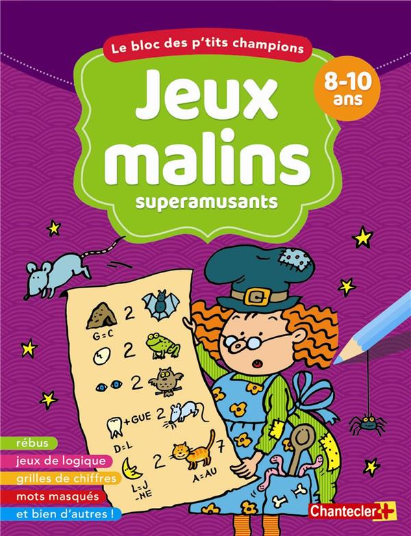 BLOC JEUX MALINS SUPERAMUSANTS 8-10 ANS