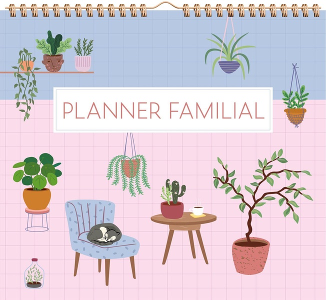 PLANNER FAMILIAL - SEMAINE (HOUSEPLANTS)