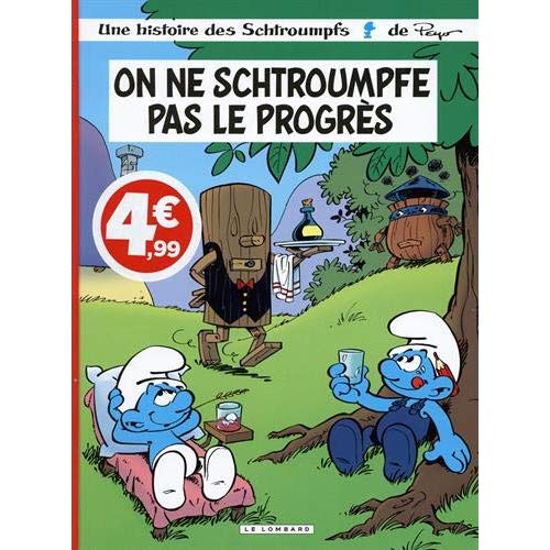 LES SCHTROUMPFS LOMBARD - TOME 21 - ON NE SCHTROUMPFE PAS LE PROGRES (INDISPENSABLES 2020)