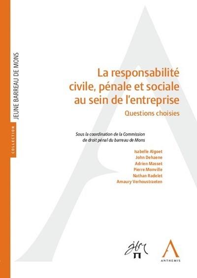 LA RESPONSABILITE CIVILE, PENALE ET SOCIALE AU SEIN DE L'ENTREPRISE