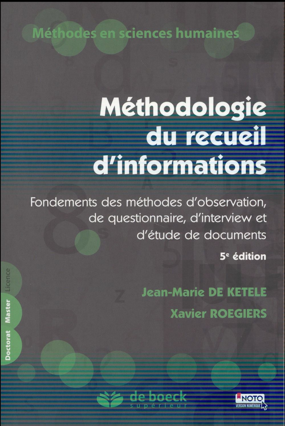 METHODOLOGIE DU RECUEIL D'INFORMATIONS