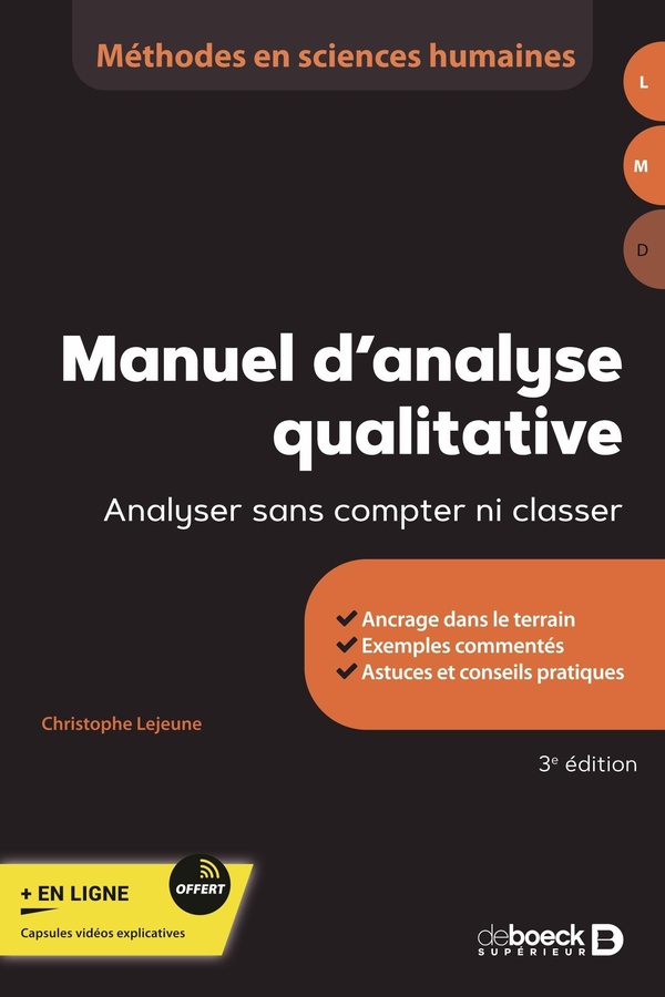 MANUEL D'ANALYSE QUALITATIVE - ANALYSER SANS COMPTER NI CLASSER