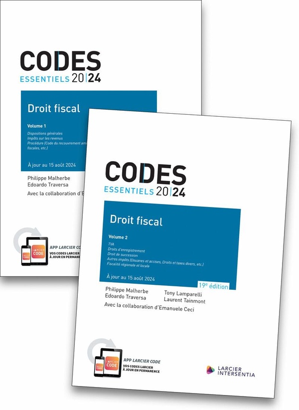 CODE ESSENTIEL - DROIT FISCAL 2024 - A JOUR AU 15 AOUT 2024 (2 VOLUMES)