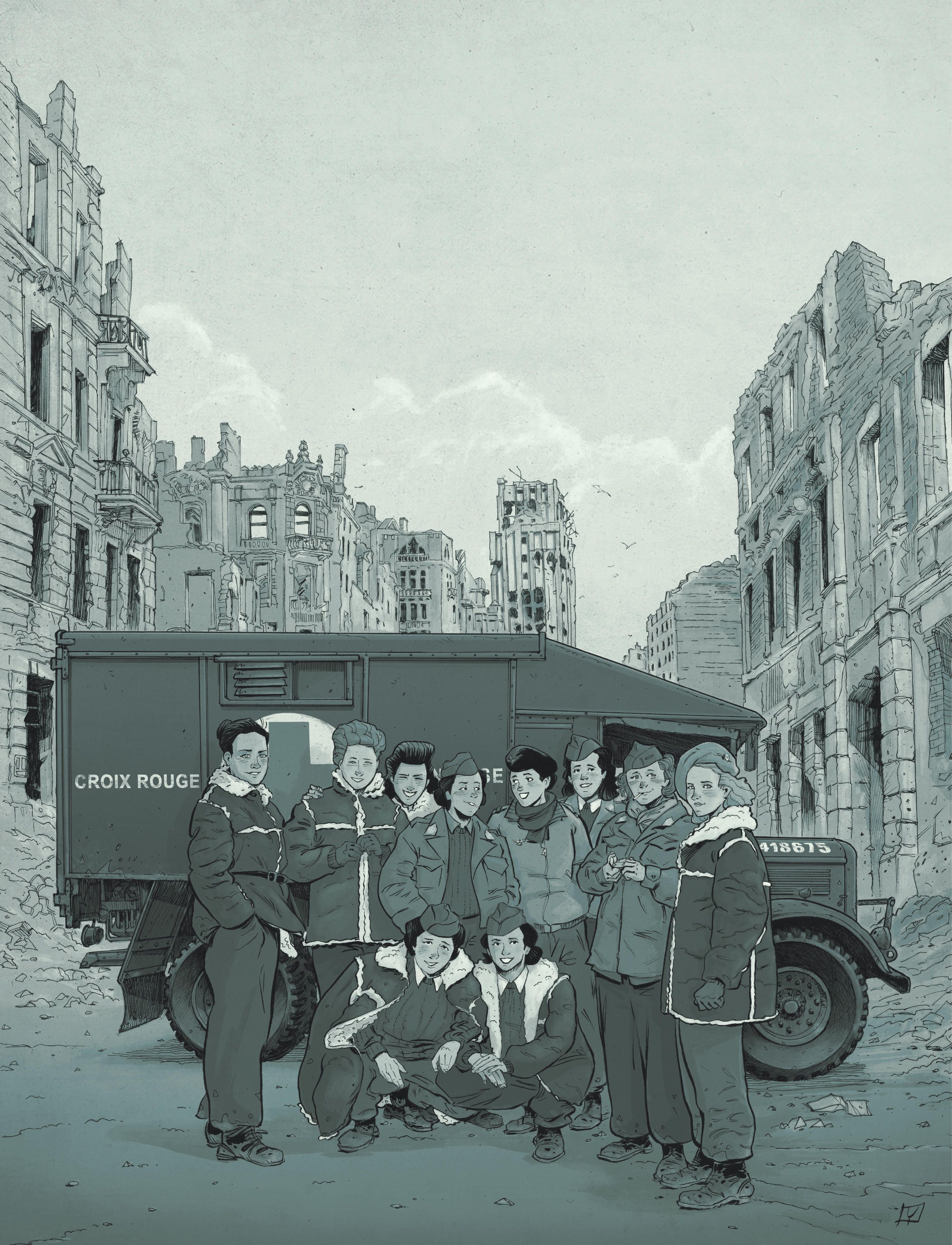 AIRE LIBRE - L'ESCADRON BLEU, 1945