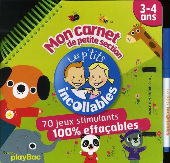 MON CARNET DE JEUX EFFACABLES PETITE SECTION 3-4 ANS VERSION 2010