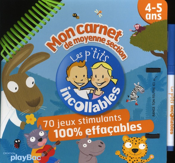 MON CARNET DE JEUX EFFACABLES MOYENNE SECTION 4-5 ANS VERSION 2010