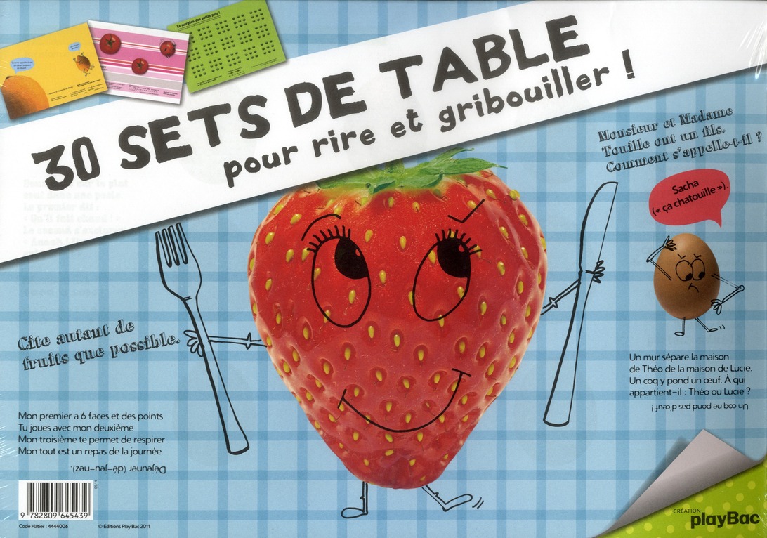 LES SETS POUR NE PAS S'ENNUYER A TABLE !