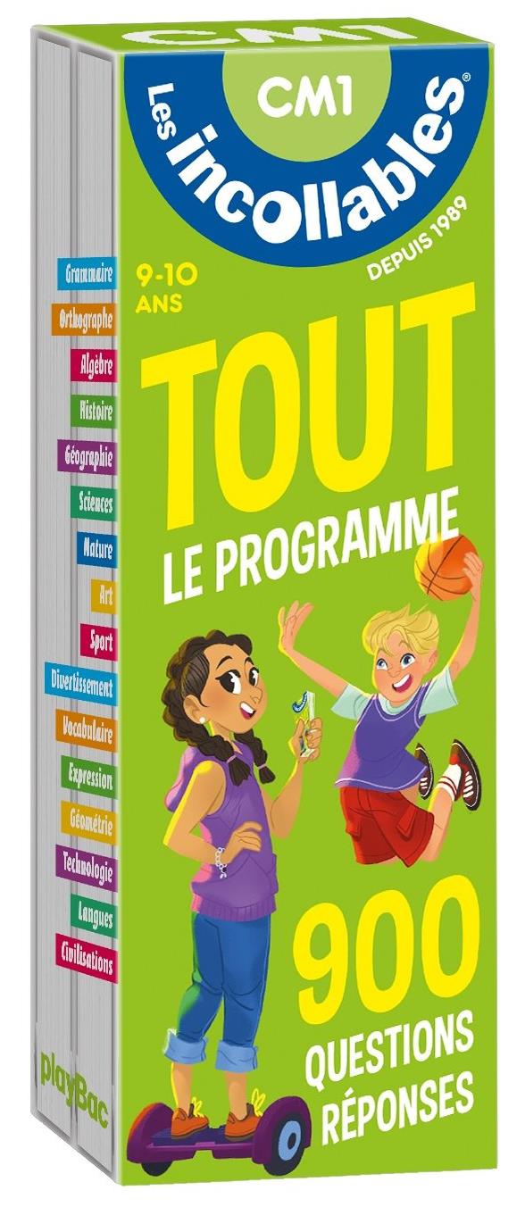 LES INCOLLABLES - TOUT LE PROGRAMME DU CM1 - 9/10 ANS - 900 QUESTIONS REPONSES POUR REVISER EN 2 EVE