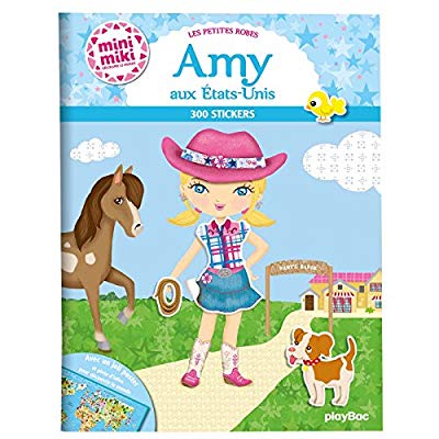 MINIMIKI - LES PETITES ROBES D'AMY AUX ETATS-UNIS - STICKERS