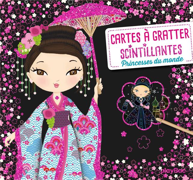 CARTES A GRATTER SCINTILLANTES - PRINCESSES DU MONDE - MINIMIKI