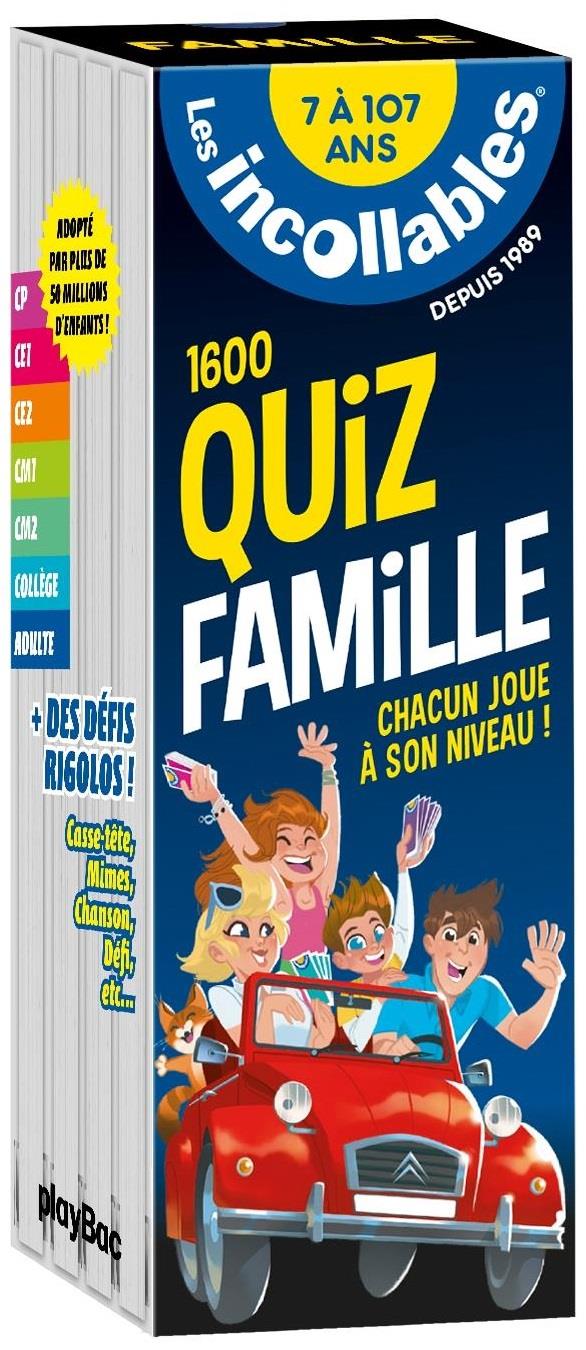 LES INCOLLABLES - QUIZ FAMILLE - 7 A 107 ANS