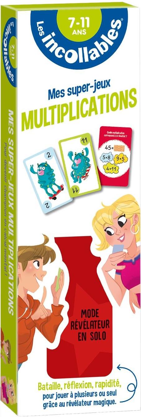 LES INCOLLABLES - MES SUPER JEUX - MULTIPLICATIONS - BATAILLE, REFLEXION, RAPIDITE POUR JOUER A PLUS